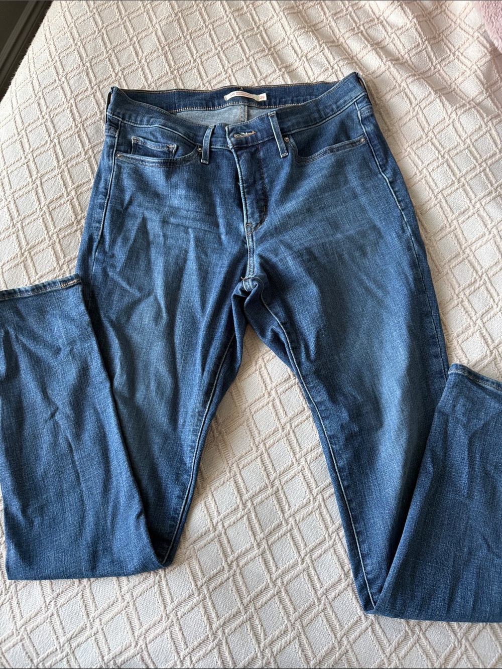 Classic Women's Blue Denim Jeans - Comfortable Everyday Fit